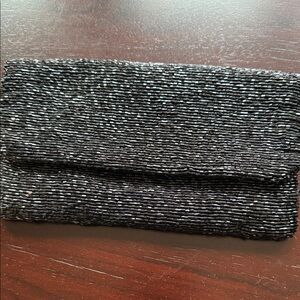 Moyna Black Beaded Wristlet